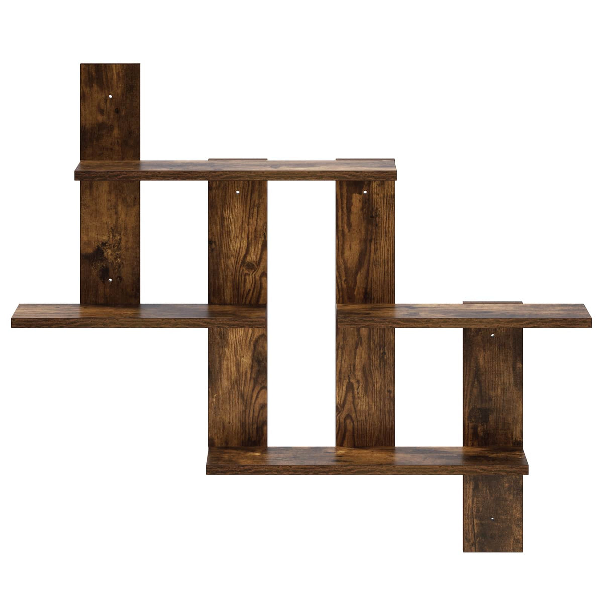 Wandplank Gerookt eiken 85 x 13,5 x 73,5 cm Bewerkt hout