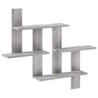 Wandplank 85x13,5x73,5 cm Grijs Sonoma bewerkt hout