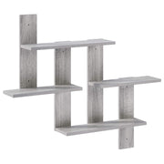 Wandplank 85x13,5x73,5 cm Grijs Sonoma bewerkt hout