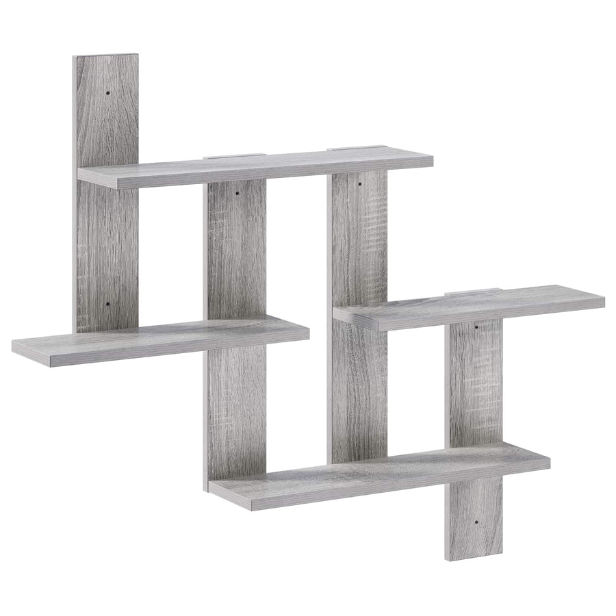 Wandplank Grijs Sonoma 85 x 13,5 x 73,5 cm Bewerkt hout