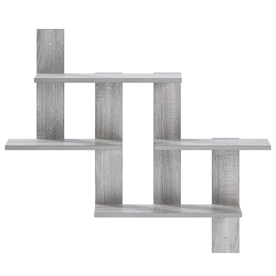 Wandplank Grijs Sonoma 85 x 13,5 x 73,5 cm Bewerkt hout