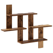 Wandplank 85x13,5x73,5 cm bewerkt hout oud hout