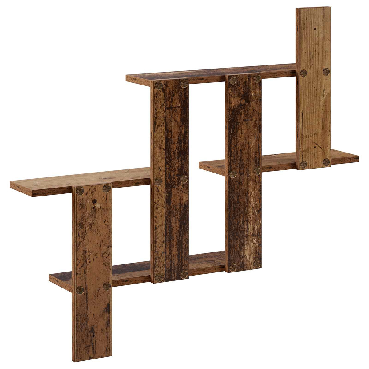 Wandplank Oud hout 85 x 13,5 x 73,5 cm Bewerkt hout