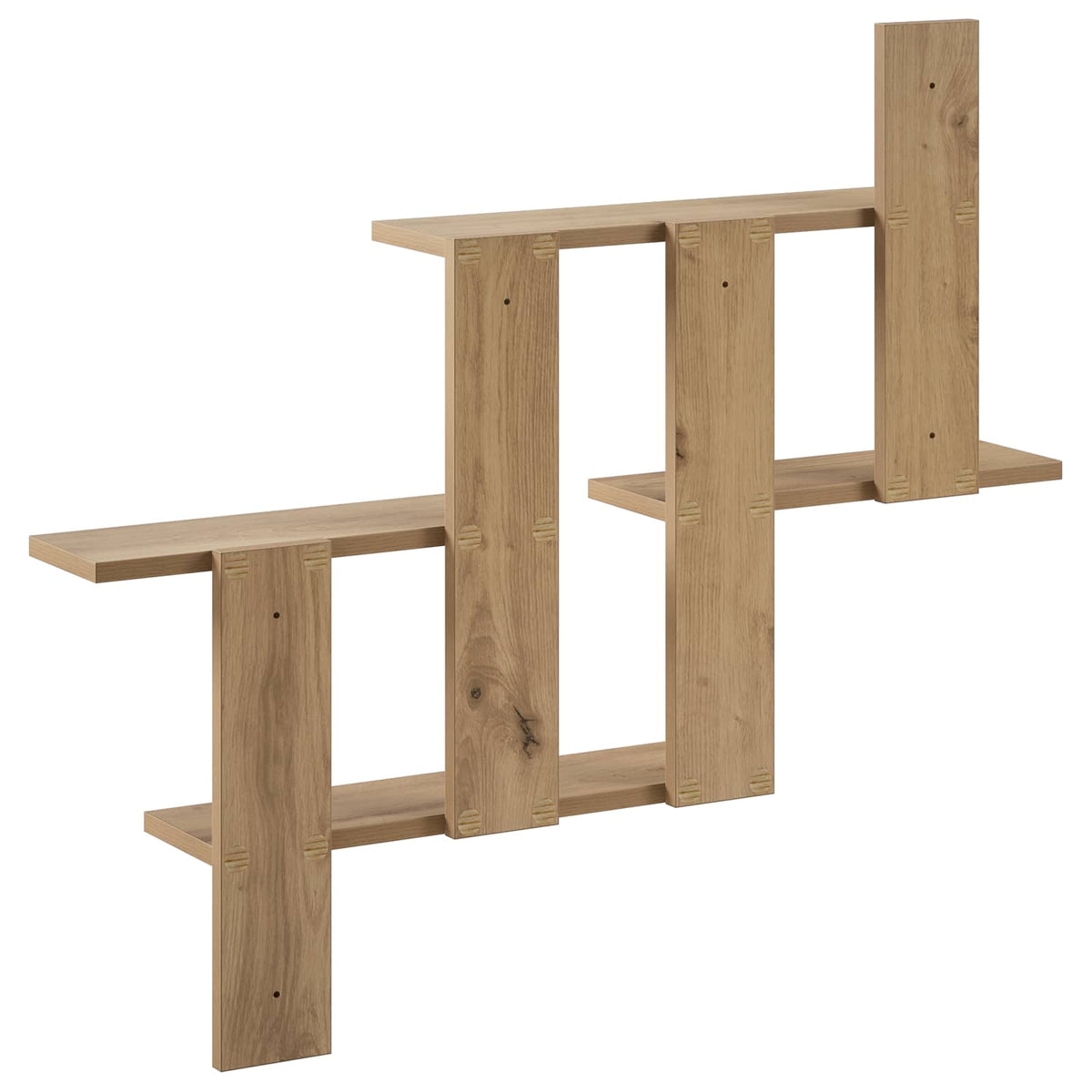 Wandplank Artisan eiken 85 x 13,5 x 73,5 cm Bewerkt hout