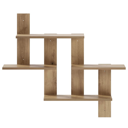 Wandplank Artisan eiken 85 x 13,5 x 73,5 cm Bewerkt hout