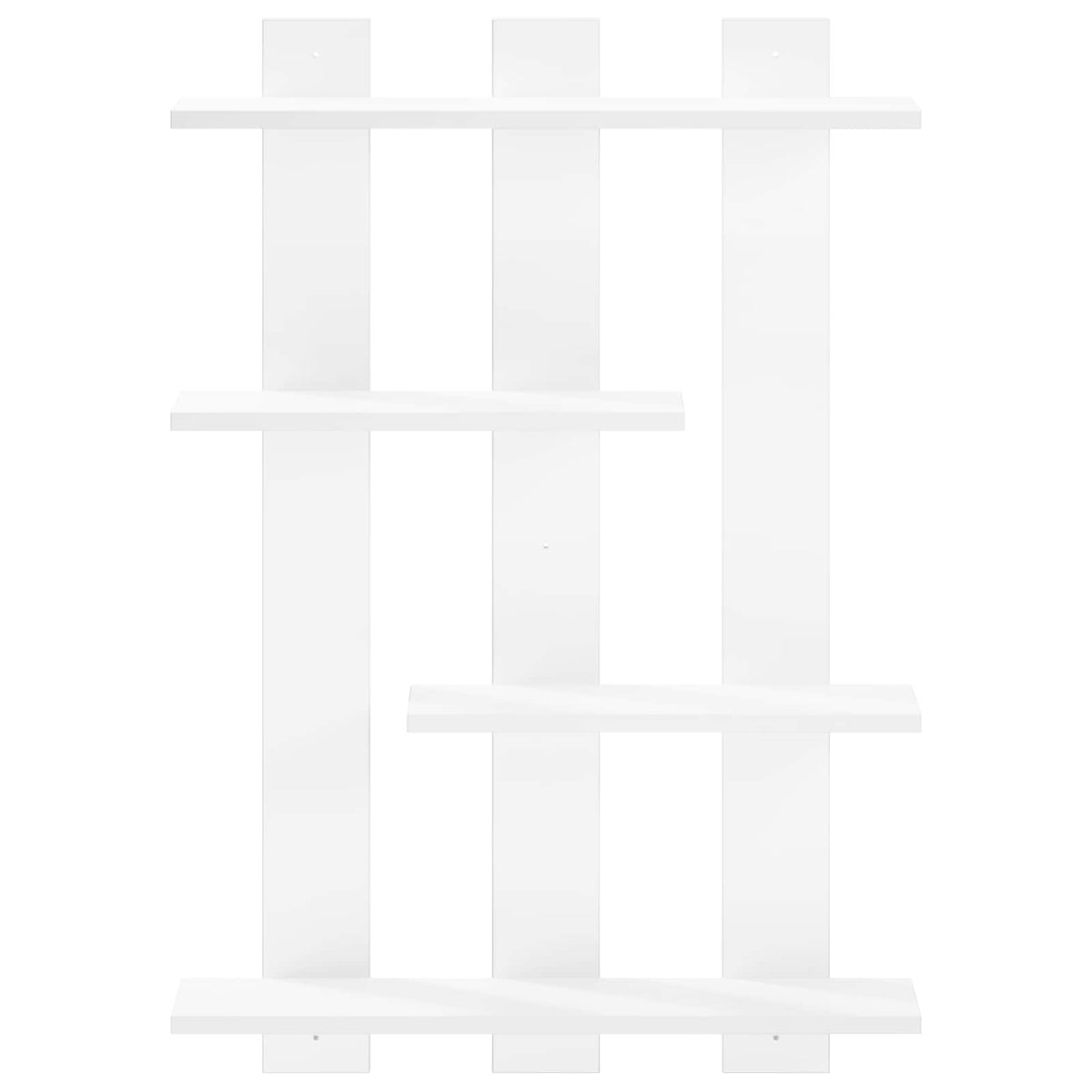 Wandplank Wit 61 x 13,5 x 88 cm Bewerkt hout