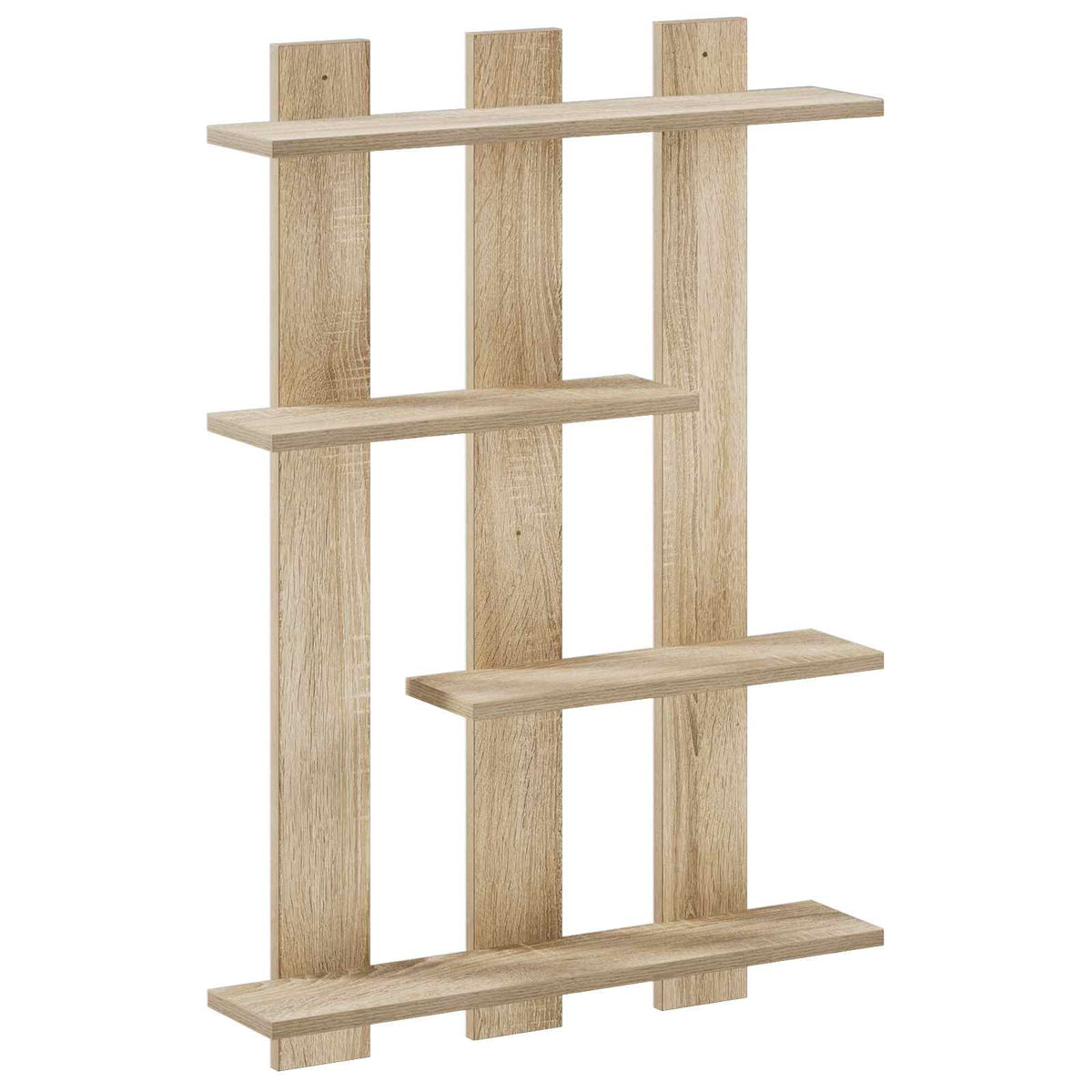 Wandplank Sonoma Eiken 61 x 13,5 x 88 cm Bewerkt hout