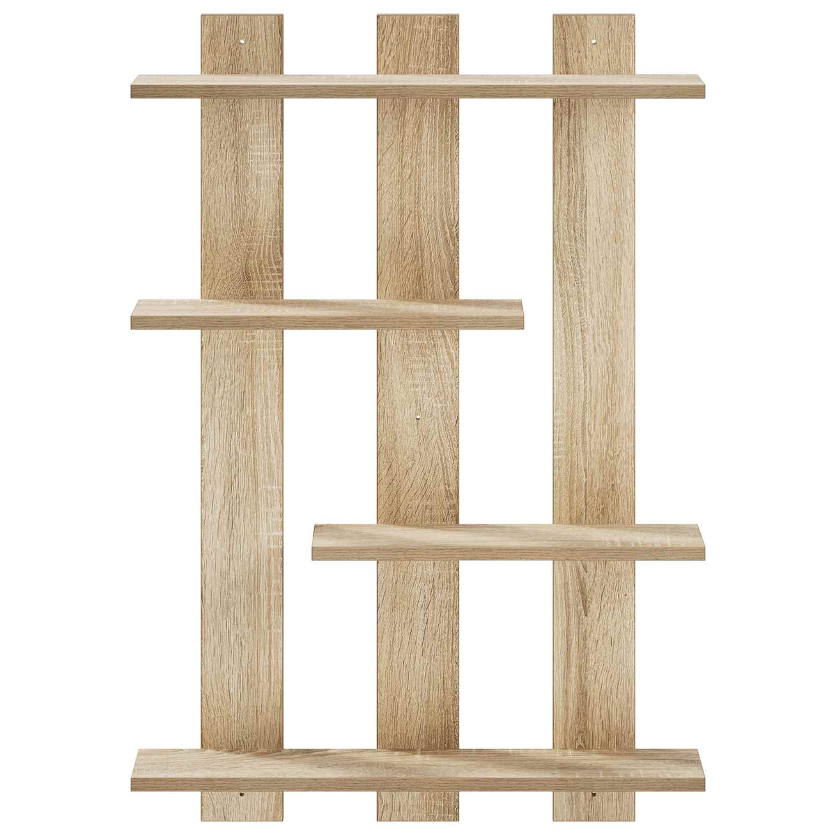 Wandplank Sonoma Eiken 61 x 13,5 x 88 cm Bewerkt hout