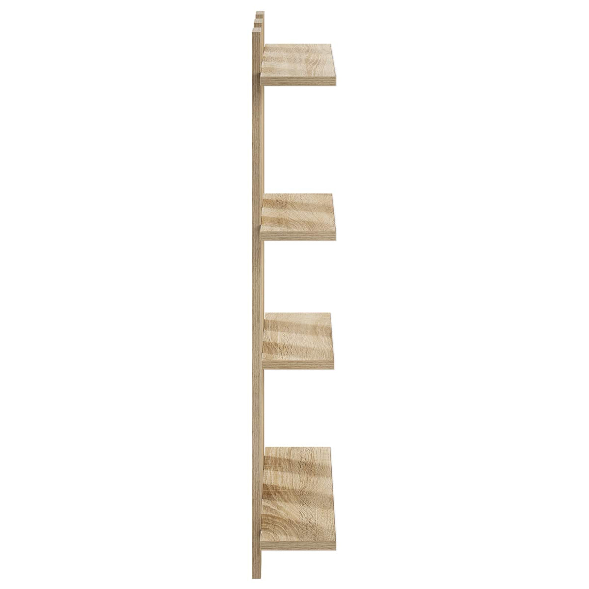 Wandplank Sonoma Eiken 61 x 13,5 x 88 cm Bewerkt hout