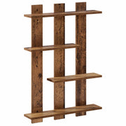 Wandplank bewerkt hout 61x13.5x88 cm