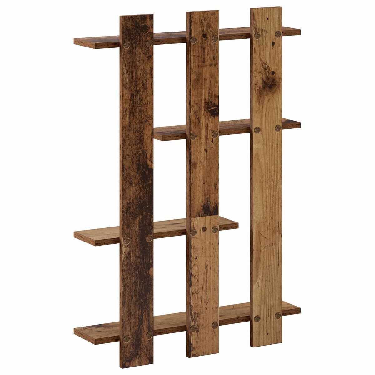 Wandplank Oud hout 61 x 13,5 x 88 cm Bewerkt hout