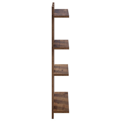 Wandplank Oud hout 61 x 13,5 x 88 cm Bewerkt hout