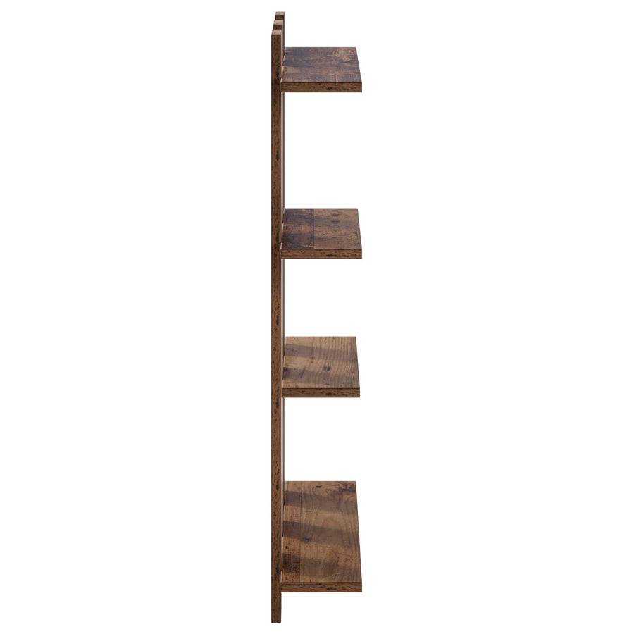 Wandplank Oud hout 61 x 13,5 x 88 cm Bewerkt hout