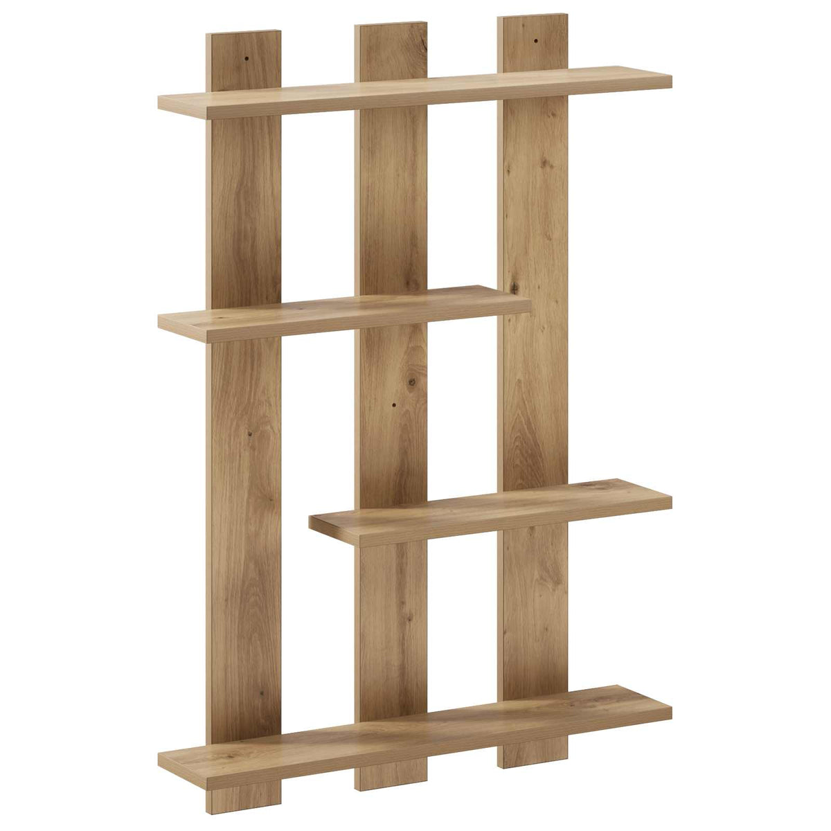Wandplank Artisan eiken 61 x 13,5 x 88 cm Bewerkt hout