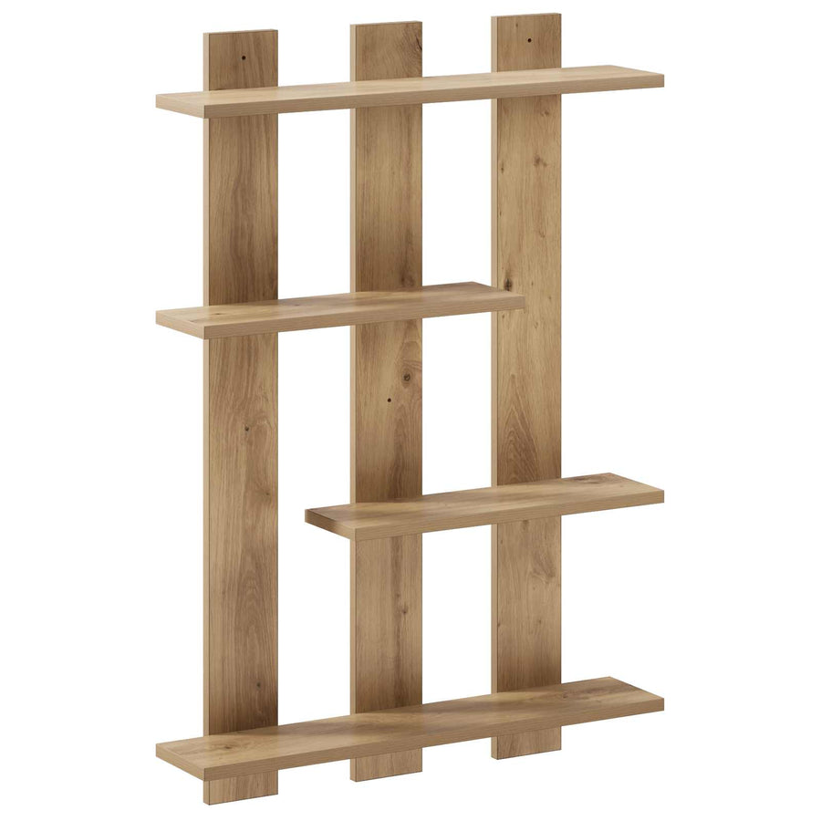 Wandplank Artisan eiken 61 x 13,5 x 88 cm Bewerkt hout
