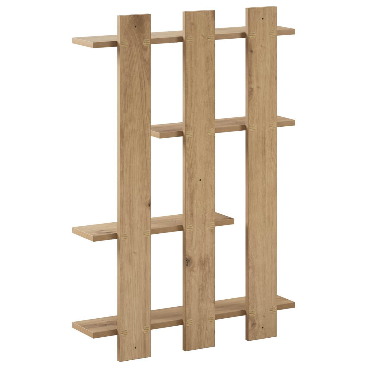 Wandplank Artisan eiken 61 x 13,5 x 88 cm Bewerkt hout