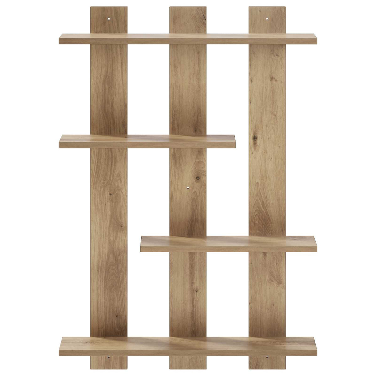 Wandplank Artisan eiken 61 x 13,5 x 88 cm Bewerkt hout