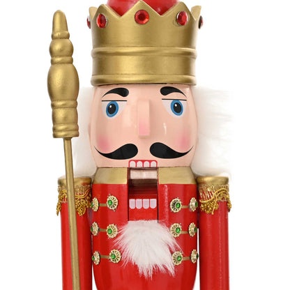 Kerstnotenkraker TURKU Rood en Zwart 50 cm