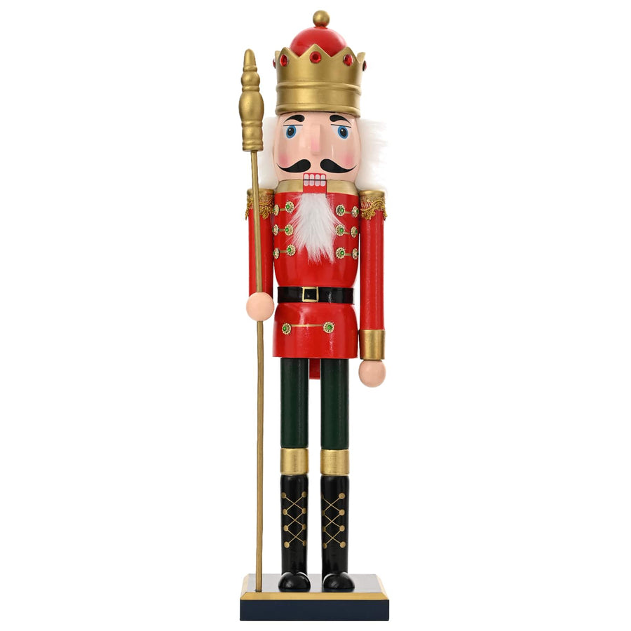 Kerstnotenkraker TURKU Rood en Zwart 50 cm