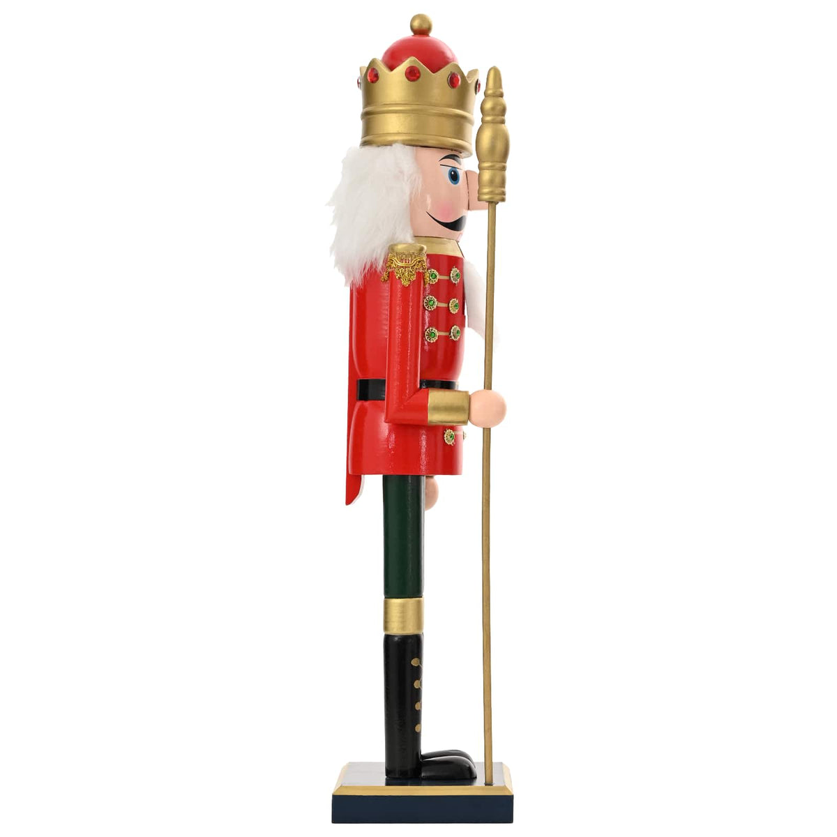 Kerstnotenkraker TURKU Rood en Zwart 50 cm