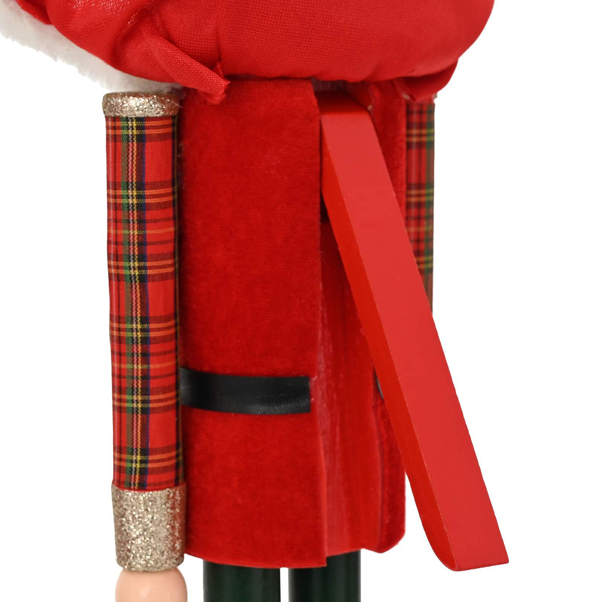 Kerstnotenkraker TURKU Rood en Zwart 50 cm