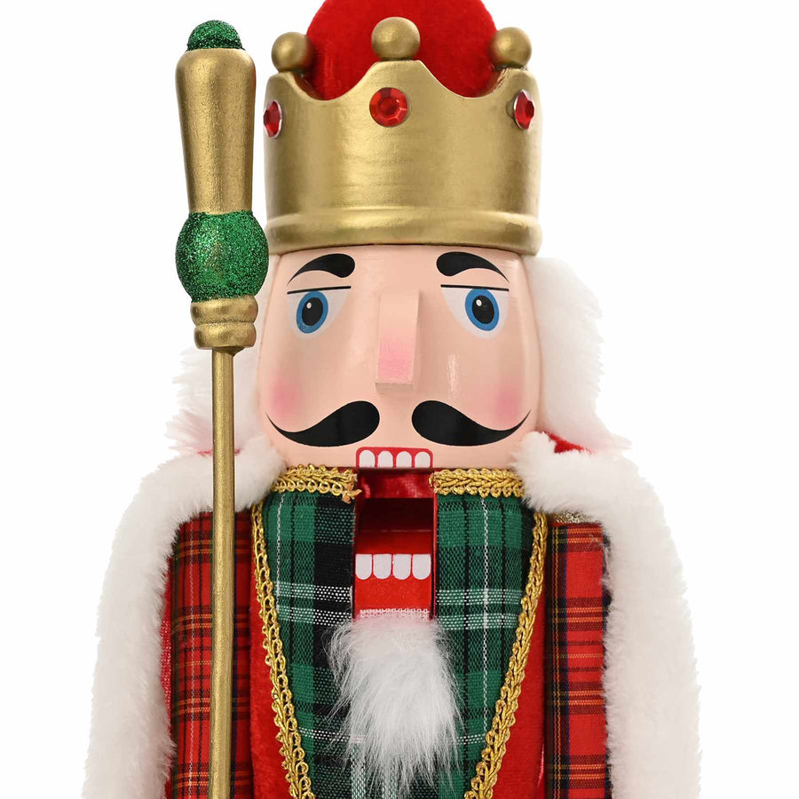 Kerstnotenkraker TURKU Rood en Zwart 50 cm