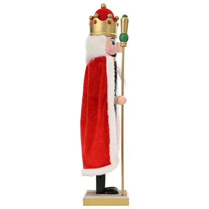 Kerstnotenkraker TURKU Rood en Zwart 50 cm