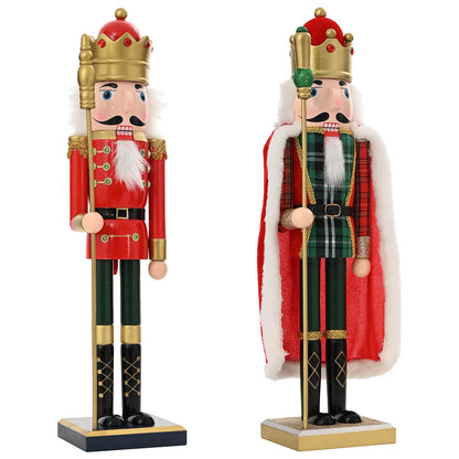 Kerstnotenkraker TURKU 2 st Rood en Zwart 50 cm