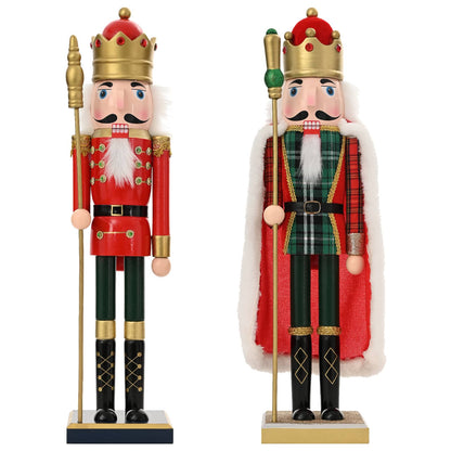 Kerstnotenkraker TURKU 2 st Rood en Zwart 50 cm