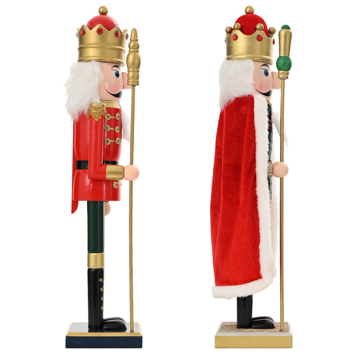 Kerstnotenkraker TURKU 2 st Rood en Zwart 50 cm