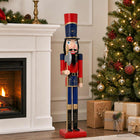 Kerstnotenkraker 91 cm rood zwart