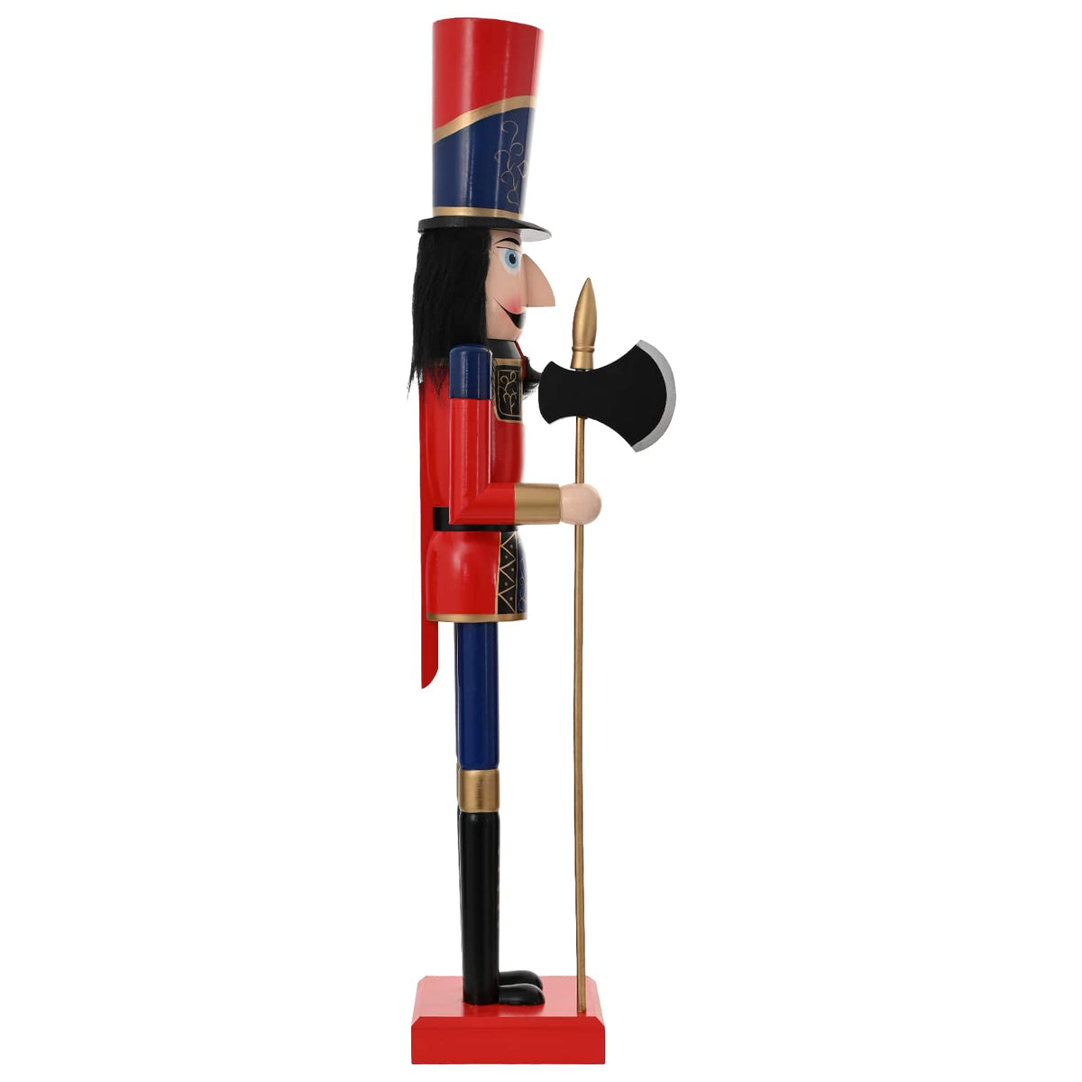 Kerstnotenkraker TURKU Rood en zwart 91 cm