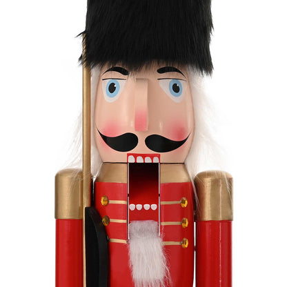 Kerstnotenkraker TURKU Rood en zwart 91 cm