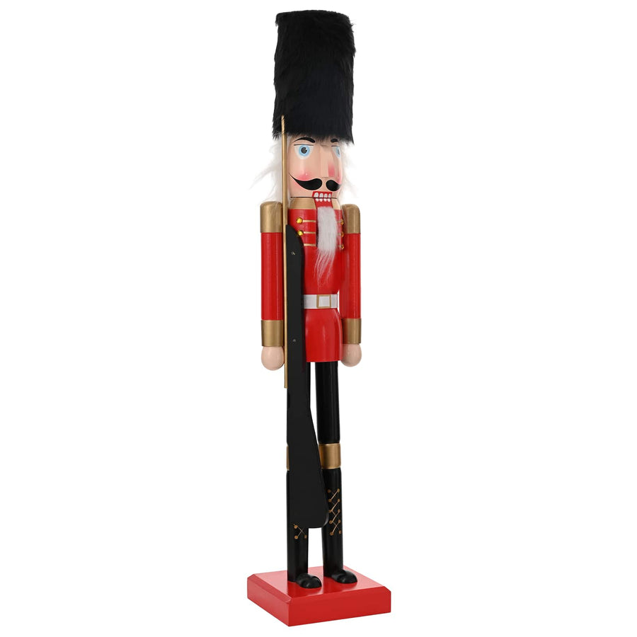 Kerstnotenkraker TURKU Rood en zwart 91 cm