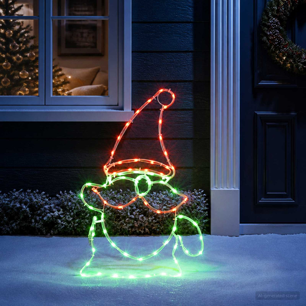 Led-kerstkabouter LOVIISA 80 LED's Meerkleurig 38 x 60 cm