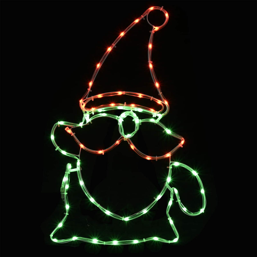 Led-kerstkabouter LOVIISA 80 LED's Meerkleurig 38 x 60 cm
