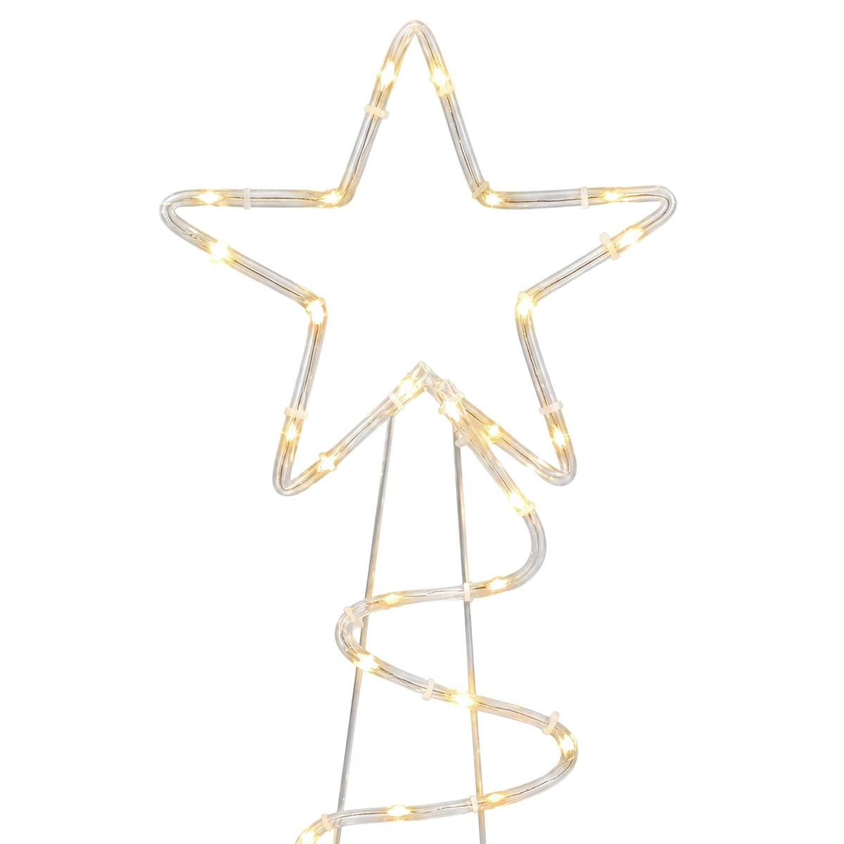 Led-kerstboomsilhouet LOVIISA 100 LED's Warmwit 51 x 99 cm