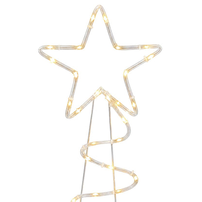 Led-kerstboomsilhouet LOVIISA 100 LED's Warmwit 51 x 99 cm