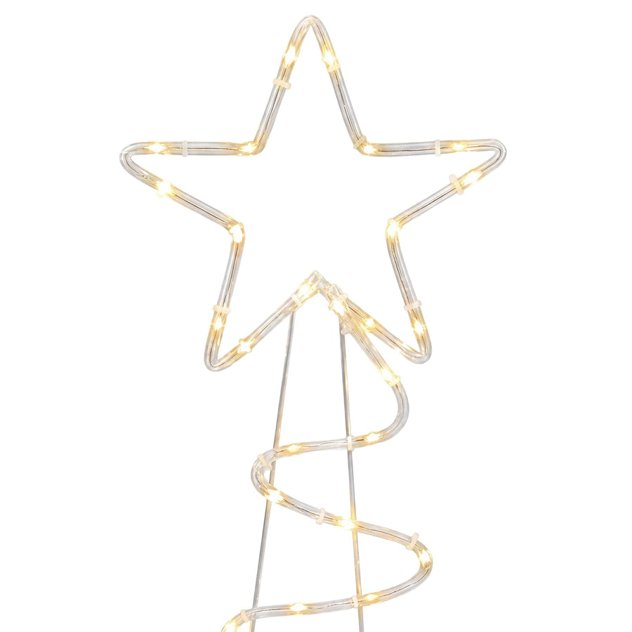 Led-kerstboomsilhouet LOVIISA 100 LED's Warmwit 51 x 99 cm