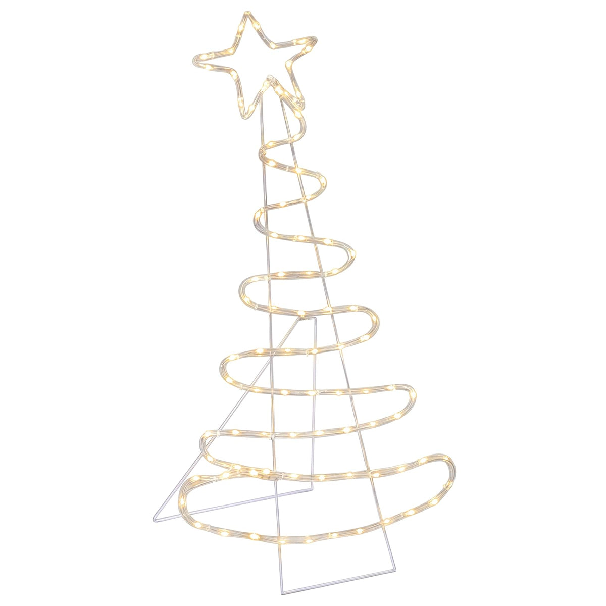 Led-kerstboomsilhouet LOVIISA 100 LED's Warmwit 51 x 99 cm