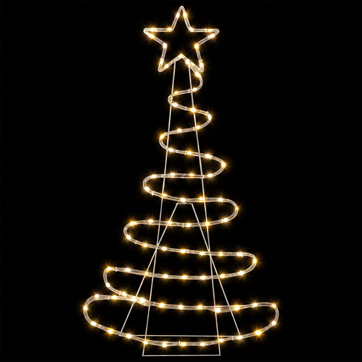 Led-kerstboomsilhouet LOVIISA 100 LED's Warmwit 51 x 99 cm