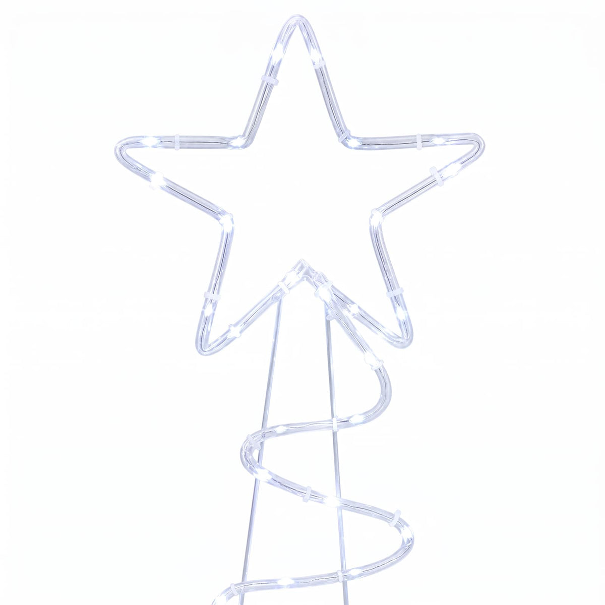 Led-kerstboomsilhouet LOVIISA 100 LED's Koudwit 51 x 99 cm