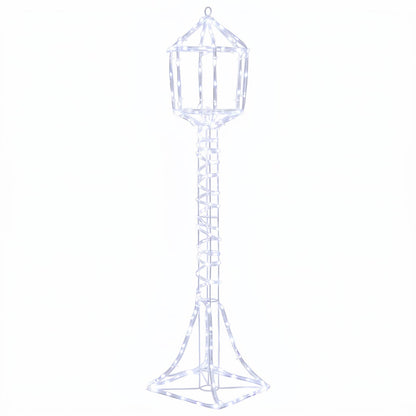 LED-kerstlantaarnpaal LOVIISA 160 LED's Koudwit