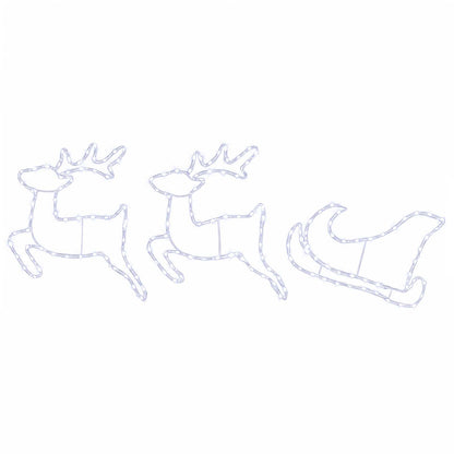 Render & Slede Kerstdecoratie LOVIISA 180 LED's Koudwit