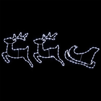 Render & Slede Kerstdecoratie LOVIISA 180 LED's Koudwit