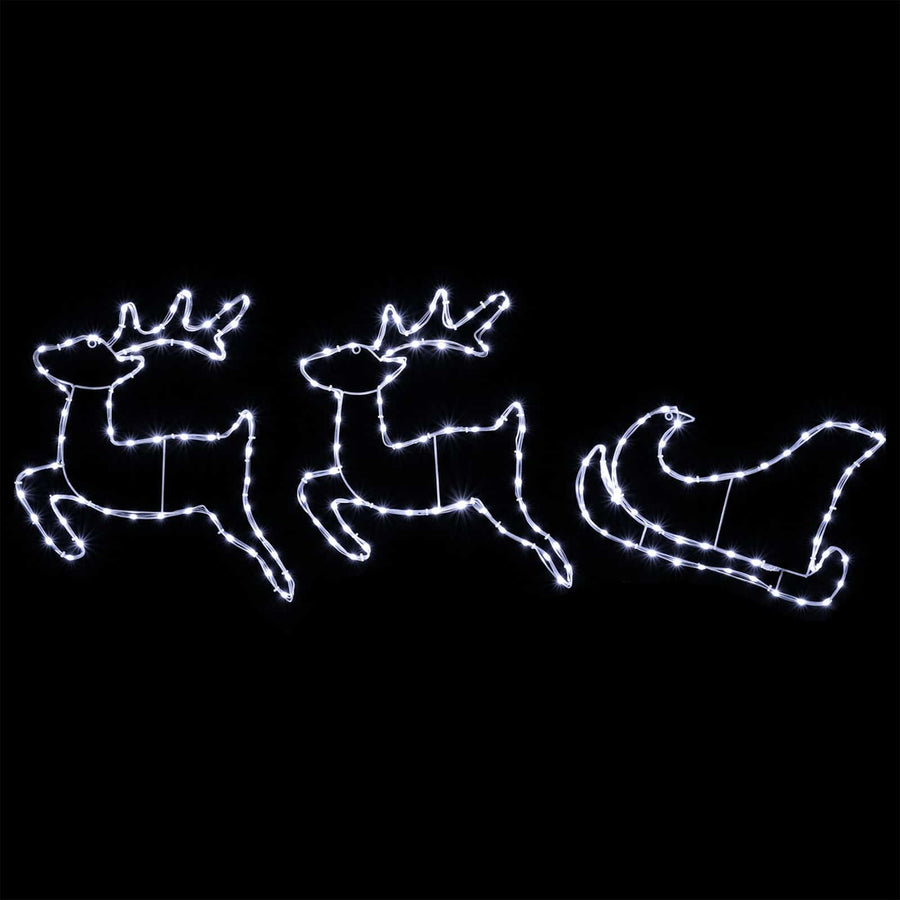Render & Slede Kerstdecoratie LOVIISA 180 LED's Koudwit