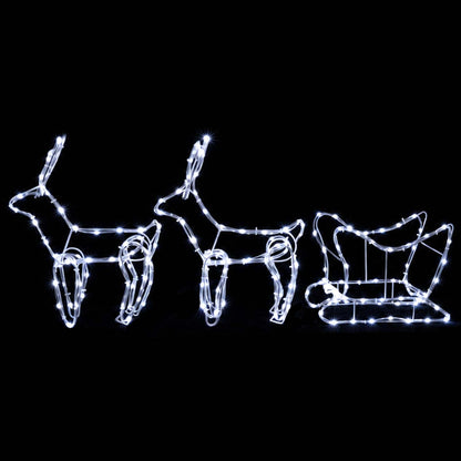 Render & Slede Kerstdecoratie LOVIISA 240 LED's Koudwit