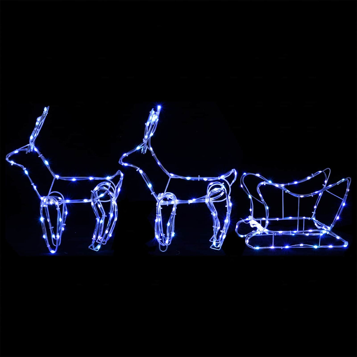 Render & Slede Kerstdecoratie LOVIISA 240 LED's Blauw