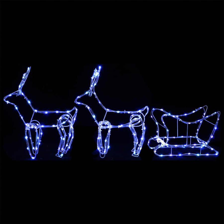 Render & Slede Kerstdecoratie LOVIISA 240 LED's Blauw