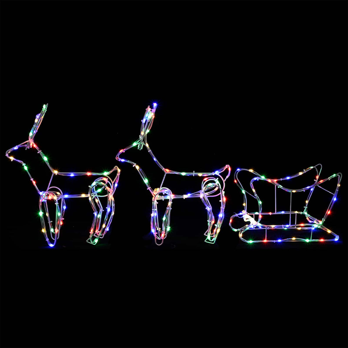Render & Slede Kerstdecoratie LOVIISA 240 LED's Meerkleurig